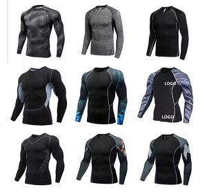 2024 personnalisé de haute qualité MMA Rash Guard hommes à manches longues Jiu Jitsu maillot de bain nouveau tissu uni BJJ Rash Guard sublimé adultes - Product Image 2