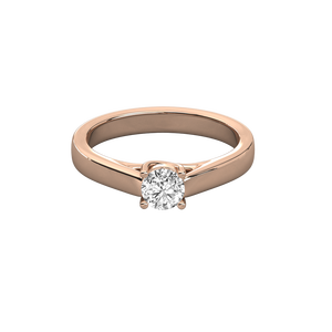 9K Gold Solitaire Diamond Brilliant Ring - Product Image 6