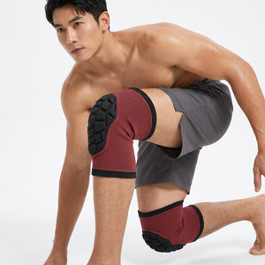 Genouillère de compression respirante en néoprène épais de haute qualité, motif nid d'abeille, antidérapante, pour le basketball/le volleyball - Product Image 2