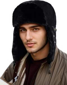 2025 sombrero de cazador de moda cálido polar con orejeras gorra de invierno algodón Hombre Mujer sombrero con orejeras - Product Image 1