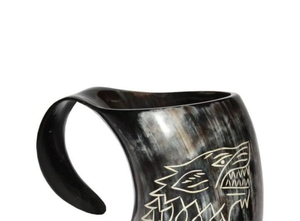 Jarra de Cerveza Vikinga Hecha a Mano Ecológica con Colores y Logotipo Personalizables, Artesanía Auténtica para Decoración del Hogar - Multi Artesanía - Product Image 5