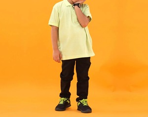 Ropa informal para niños, camiseta Polo, 100% algodón, camiseta para niños, uniforme escolar regular, uniforme de manga corta, camiseta polo para niños - Product Image 2