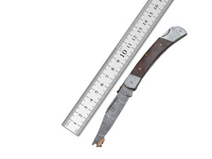 Couteau pliant en acier damas à haute teneur en carbone fait à la main OEM ODM personnalisé de qualité industrielle LAMES PRESTIGE usine de couverts - Product Image 6
