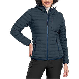 Femmes surdimensionné respirant matelassé léger doudoune décontracté rembourré manteau fermeture éclair chauffé en gros coton manteau motif - Product Image 2