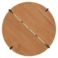 Table d'appoint extensible moderne, plateau en teck massif, pieds en fer, hôtel, villa, salon, durable, imperméable, mobilier d'extérieur