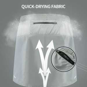 Pantalones cortos de playa de poliéster reciclado para hombre, pantalones cortos deportivos holgados para Fitness al aire libre, pantalones de playa de secado rápido de seda helada, tres pantalones - Product Image 3