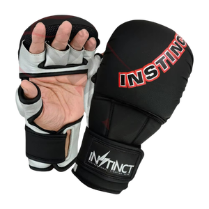 ถุงมือซ้อมมวยพร้อมฝ่ามือแบบมืออาชีพทำจากหนังคุณภาพสูง - Product Image 1