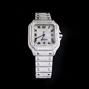 Montre en diamant glacé de haute qualité avec montre pour hommes de style Hip Hop pour l'affichage de l'heure du fournisseur indien - Product Image 2