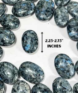 PIERRES DE PALMIER LARVIKITE ÉTONNANTES PIERRE DE CRISTAL FLASHY PALMES/POCHE GUÉRISON PIERRE DE PALMIER LARVIKITE MÉTAPHYSIQUE GRANDE PIERRE GEMME - Product Image 4