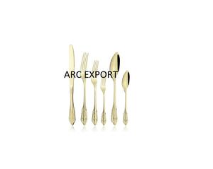 Aluminum Metal Designer Table Decoration New Stylish Cutlery Set Fancy Modern Wedding Home Kitchen Serving Cutlery Flatware Set - Product Image 5