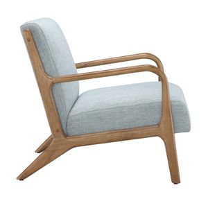 Sillón de Diseño Moderno de Mediados de Siglo, de Alta Calidad, con Estructura de Madera Maciza y Tapizado de Tela, para Apartamento, Sala de Estar, Hotel o Salón - Product Image 3