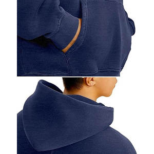 Nouvelle mode pour hommes automne hiver sweats à capuche surdimensionnés de rue sweats à manches longues lavage à l'acide pulls à capuche - Product Image 5