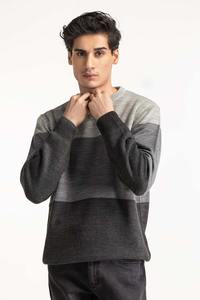 Pulls en maille pour hommes à col rond, manches longues, en coton épais, jacquard, vente en gros d'usine, dernière collection 2025 - Product Image 4