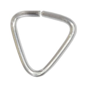 Anneaux de saut ouverts triangulaires en argent sterling de 11mm faisant des anneaux de saut à partir de fil d'argent sterling - Product Image 1