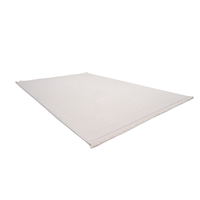 Tapis en tricot acrylique moderne Akra White Cream, lavable, 6 mm, doux, tissé, antidérapant, résistant à la décoloration, isolation thermique, pour sol domestique