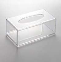Meilleur boîte à mouchoirs en acrylique de concepteur Promotion cadeau votre propre logo boîte à mouchoirs en acrylique personnalisée de haute qualité