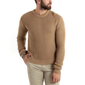 Custom Winter Men's High Quality Wool Cotton Jumper Breathable Long Sleeve Knitted Pullover Sports Wear with Print Embroidery - Product Image 2