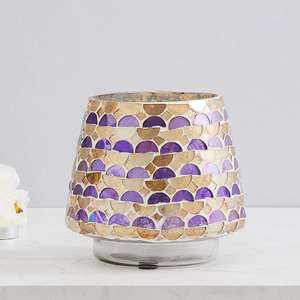 Best Quality Modern Mosaic <b>Hurricane</b> Candle Holder with Glass New Design Metal Candle <b>Lantern</b> Stand in Wholesale Price - Product Image 5