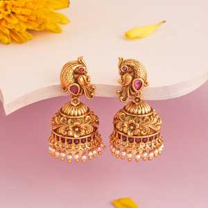 Boucles d'oreilles en perles anciennes 190268 - Product Image 2