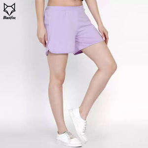 Short d'été de haute qualité pour femmes à la mode respirant anti-rides séchage rapide coupe-vent prêt pour l'entraînement! Coupe ample unie - Product Image 2