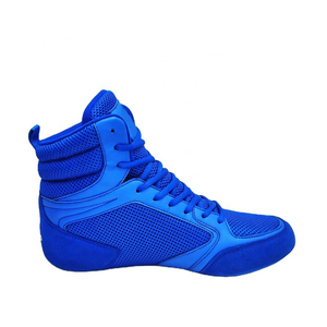 Botas de Boxeo Duraderas con Parte Superior de Cuero Sintético, Malla Transpirable, Cierre de Cordones Cómodo, Antideslizantes, Ligeras, con Agarre para Todo Clima - Product Image 6