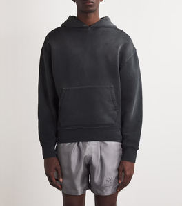 Sudadera con capucha de gran tamaño unisex con bolsillo frontal canguro Sudadera con capucha de lana pesada para hombres y mujeres - Product Image 2