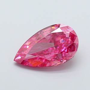 Diamante Cultivado en Laboratorio, Color Rosa Intenso, Corte Pera, 5.00ct, VS2 - Product Image 1
