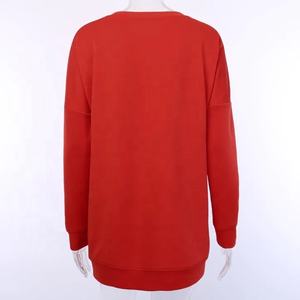 เสื้อกันหนาวแบบกำหนดเองสำหรับผู้หญิง,เสื้อกันหนาวโลโก้แบบยาวสำหรับผู้หญิง - Product Image 3