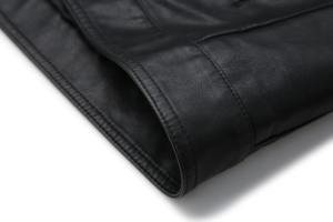 แจ็กเก็ตหนังสำหรับผู้ชายแจ็คเก็ตนักขี่จักรยานแฟชั่นฤดูหนาว2024ลำลองสำหรับ2024ฤดูหนาว - Product Image 6