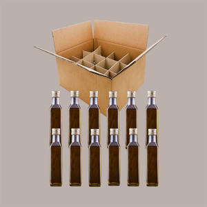 Boîte en carton écologique pour 12 petites bouteilles d'huile/vin (40x30x21,5 cm) avec alvéole interne (10x9x14 cm) pour meubles de maison - Product Image 3