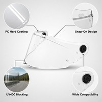 Visière de remplacement pour casque de moto teintée en iridium, lentille UV400 intégrale pour MT Thunder 4SV Stinger 2