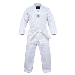 Uniforme d'arts martiaux de bonne qualité, vente en gros, Logo personnalisé, ensemble de deux pièces, uniforme de Taekwondo - Product Image 5