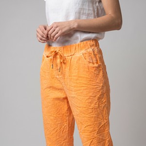 Jeggings con coulisse color neon in viscosa elasticizzata, taglia unica (taglie 38–44) - Product Image 3