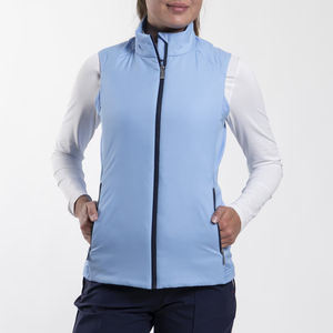 Gilet de golf sans manches en softshell à fermeture éclair intégrale, coupe-vent et isolant, de qualité supérieure, personnalisé pour femmes - Product Image 6