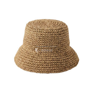 Sombrero de Paja Tipo Toquilla Unisex con Borde Negro, Protección Solar para la Playa, Talla Adulto - Product Image 2