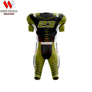 Meilleures ventes Uniformes de football américain pour hommes Personnalisables Respirantes Grandes tailles Haute qualité Faible MOQ Sans manches Équipes professionnelles - Product Image 5