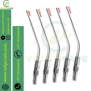 Nouvelle arrivée en acier inoxydable Frazier canule d'aspiration mastoïdien Tube d'aspiration coudé 7 pouces 18cm pointe d'aspiration pour ENT Neuro général - Product Image 1