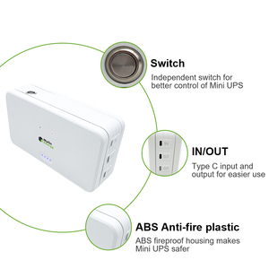 Mini UPS Type-C de qualité professionnelle 65W, solution de secours d'alimentation CC pour les réseaux ISP - Product Image 5