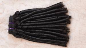 Venta al por mayor de calidad superior de doble dibujado indio Remy Temple Hair Pixie rizado voluminoso extensión de cabello a granel de fabricante indio - Product Image 2