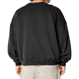 Sweat-shirt en molleton à col rond pour homme, coupe classique, logo personnalisé, streetwear d'hiver, 100% coton, unisexe, décontracté, haute qualité, OEM - Product Image 4