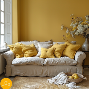 2024 AI Creative Concept Design Fresh Soothing Yellow-Green <b>Palette</b> with Cool Muted Hues for Home Furniture for Living Room - Product Image 3