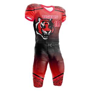 Uniforme de fútbol americano cosido bordado de equipos de clubes de alta calidad, uniforme de fútbol americano elástico transpirable - Product Image 2