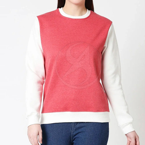 เสื้อสเวตเชิ้ตผู้หญิงดีไซน์ล่าสุดสำหรับฤดูหนาว สวมใส่สบาย ขายดี รับทำโลโก้ ทรงหลวม คุณภาพสูง ผลิตจากโพลีเอสเตอร์/คอตตอน ขายส่ง - Product Image 2