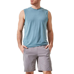 Débardeurs de fitness pour hommes respirants, meilleures ventes, pour la musculation, décontractés, en coton côtelé, tricot élastique, respirant, débardeur de sport - Product Image 5