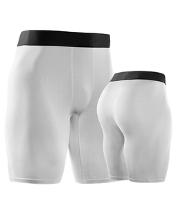 Shorts de compression pour hommes à séchage rapide, respirants, en toile, taille élastique, couleur unie, pour l'été, la gym, le basketball et l'entraînement physique - Product Image 2