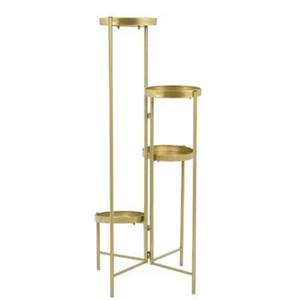 <b>Vintage</b> Style Metal <b>Umbrella</b> <b>Stand</b> Antique Brass Finish Ornate Traditional Design Tall Storage Rack For Classic Home Decor - Product Image 4