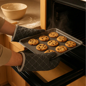 Nouvelle arrivée Gants de four en coton doux résistant à la chaleur de la meilleure qualité avec impression personnalisée - Product Image 4