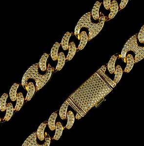 Collier de tennis en moissanite Chaîne de tennis en moissanite Chaîne de tennis en diamant jaune Collier de diamant en moissanite jaune Chaîne glacée - Product Image 4