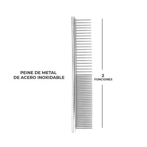 Brosse démêlante en acier inoxydable pour chiens et chats, pratique, en ABS, pour éliminer les poils, taille personnalisable - Product Image 3