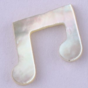 Concha de nácar blanca, ambos lados planos, 9mm-11mm, Estrella elegante, mariposa, nácar blanca para hacer joyas, Color - Product Image 4